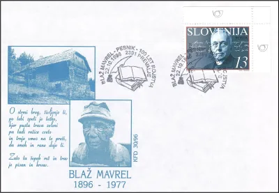 100 LET ROJSTVA BLAŽ MAVREL - PESNIK